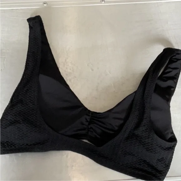 Free People Boreh Black Ribbed Bikini Set - Picture 8 of 9